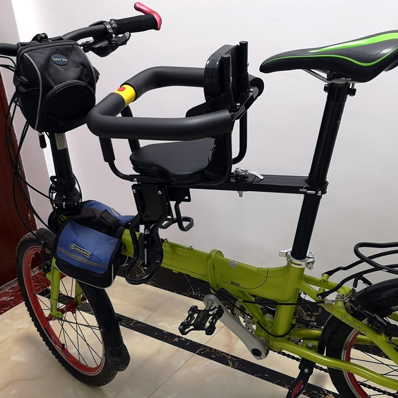 推荐自行车儿童座椅前置女士车宝宝坐椅折叠车带小孩子椅子婴儿前