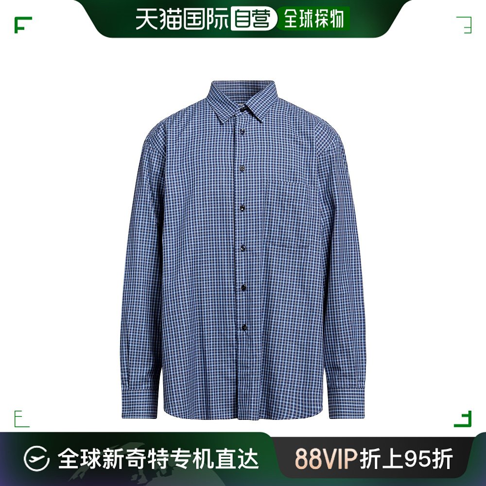香港直邮潮奢 Brioni 布里奥尼 男士 格纹衬衫