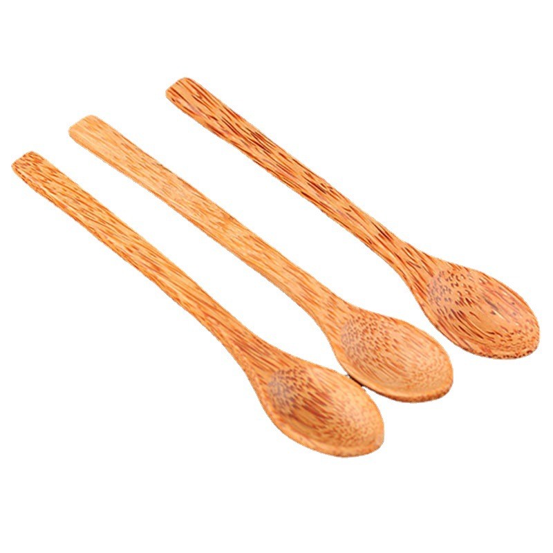 越南椰子木勺蜂蜜勺搅拌勺调味勺椰子调羹儿童勺实木日用餐具