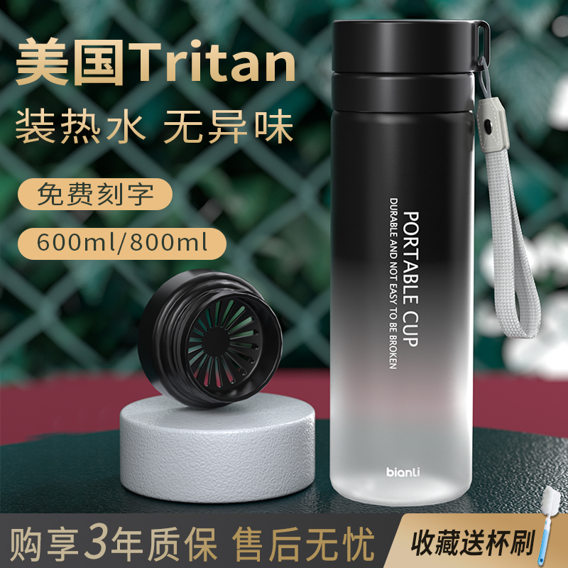 tritan塑料水杯大容量男士泡茶杯学生夏季太空杯子男生运动水瓶壶