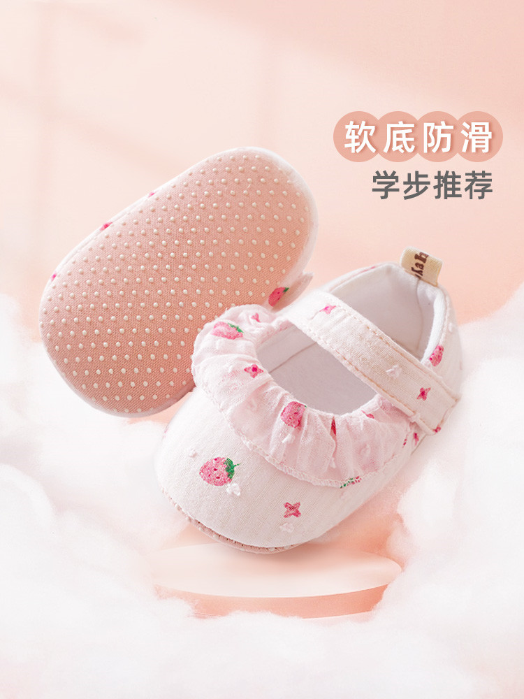 新品婴儿学步鞋袜春夏款0一3月幼儿新生宝宝鞋子女宝地板袜鞋软底