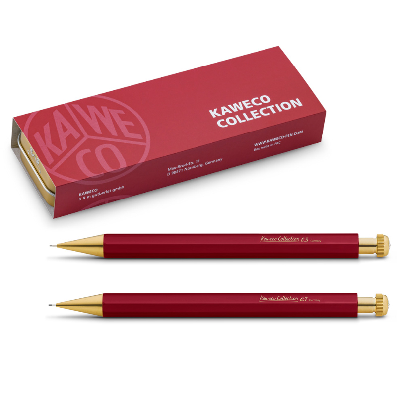 KAWECO德国Special收藏家系列金红色自动铅笔送礼盒套装0.5限量版