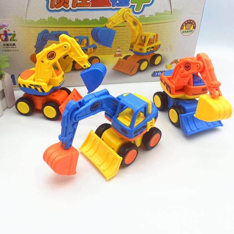 儿童宝宝惯性工程车手推小汽车挖机1-3岁男孩玩具挖掘机挖土机
