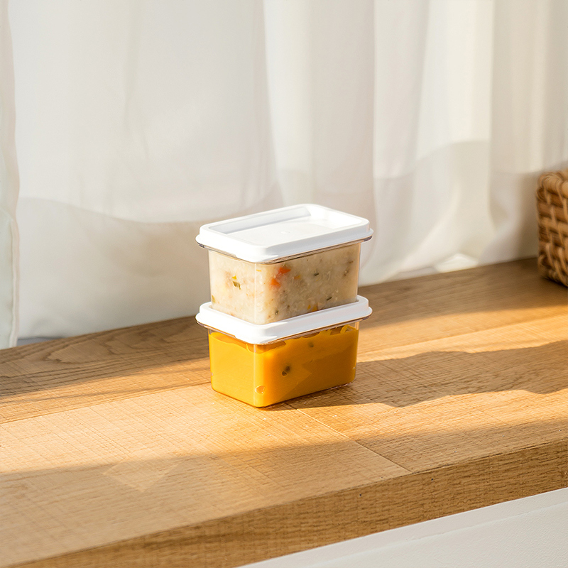 韩国进口宝宝辅食盒储存格婴儿童餐便携分装塑料保鲜冷冻碗零食盒
