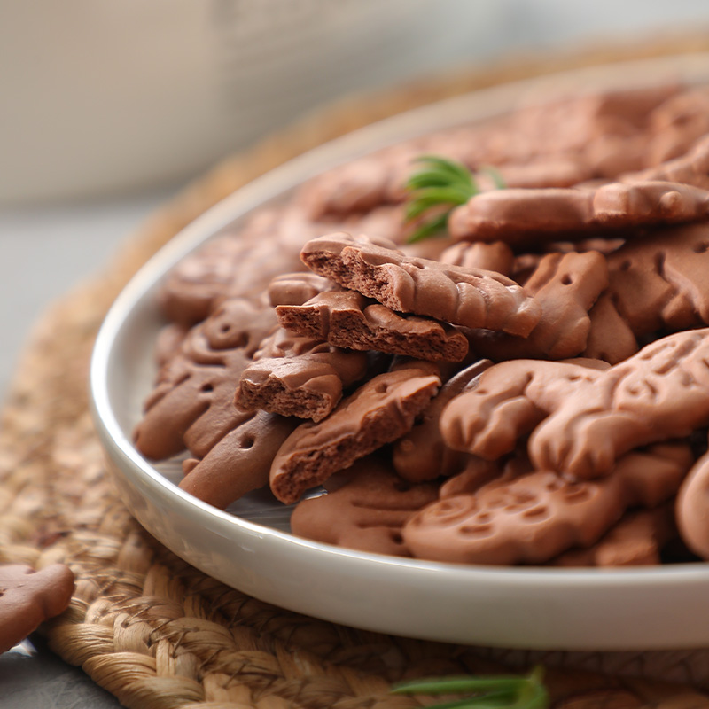 俄罗斯进口小动物儿童饼干巧克力原味怪兽曲奇宝宝健康营养零食品