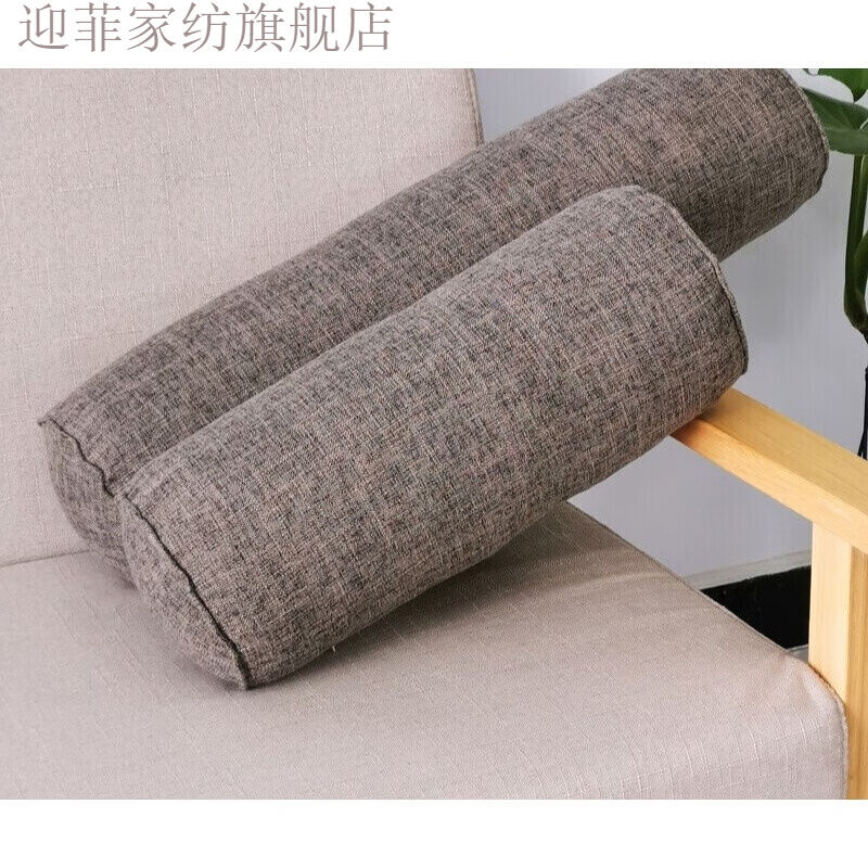 圆柱靠枕抱枕沙发床上纯色可拆洗圆柱形枕头沙发长条抱枕糖果枕头