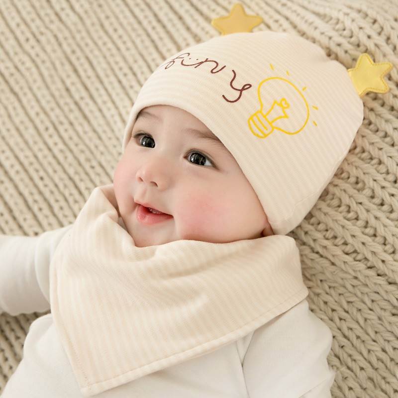 宝宝帽子男宝秋冬0一6月婴儿护头囟帽三个月小月龄月子帽胎儿初生
