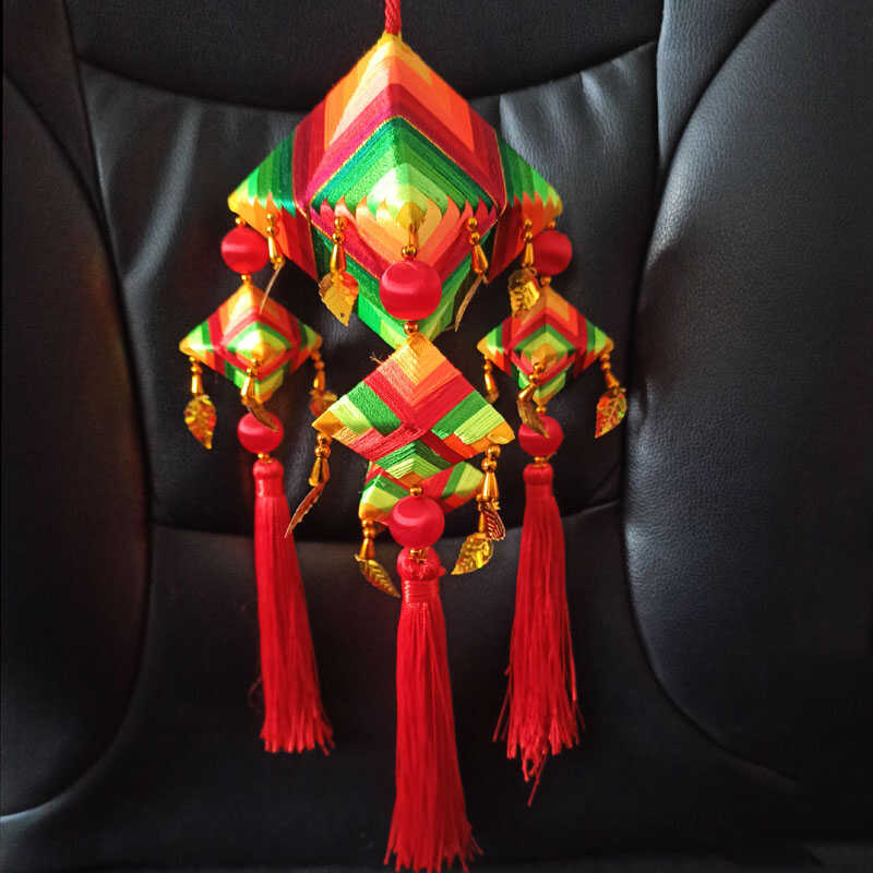 纯手工粽子香包装饰挂件丝线荷包中国风传统特色小礼品民俗