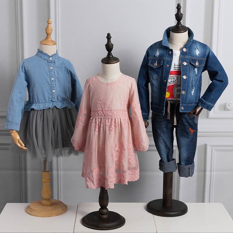 服装店儿童模特道具半身包布模特橱窗展示衣架小童装店小孩模特架