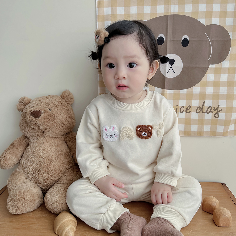ins韩版新款婴儿秋装套装婴幼儿宝宝休闲运动上衣裤子分体两件套