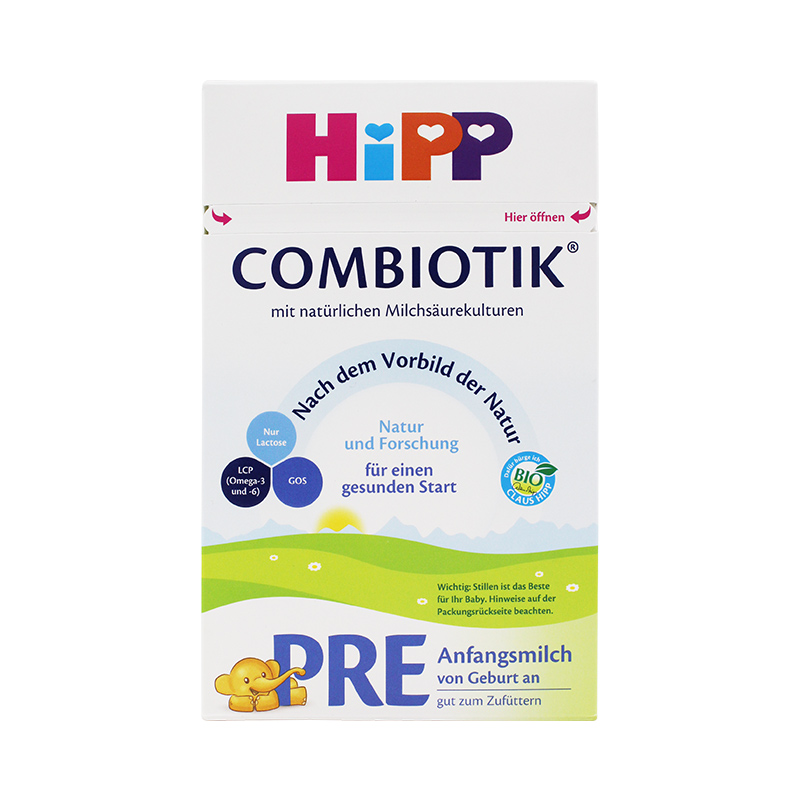 24年2月效期德国HiPP奶粉1段喜宝有机益生菌婴儿进口600g