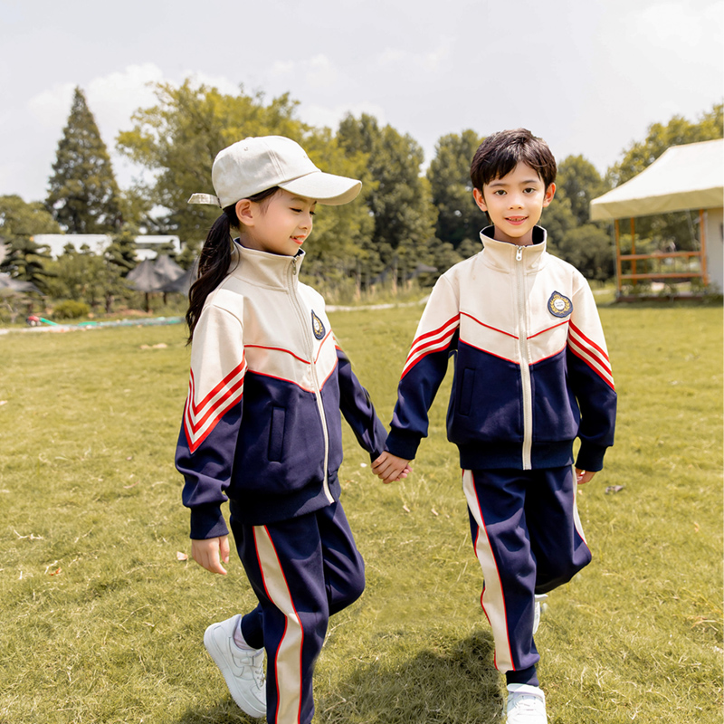 儿童校服套装小学生班服三件套定做中学生运动会幼儿园园服春秋款