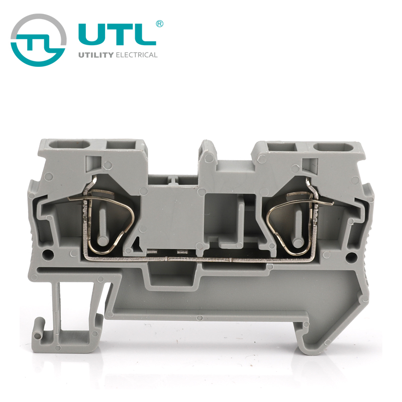 UTL尤提乐JUT3-4工业端子快速接线板连接器电压接线端子排导轨式