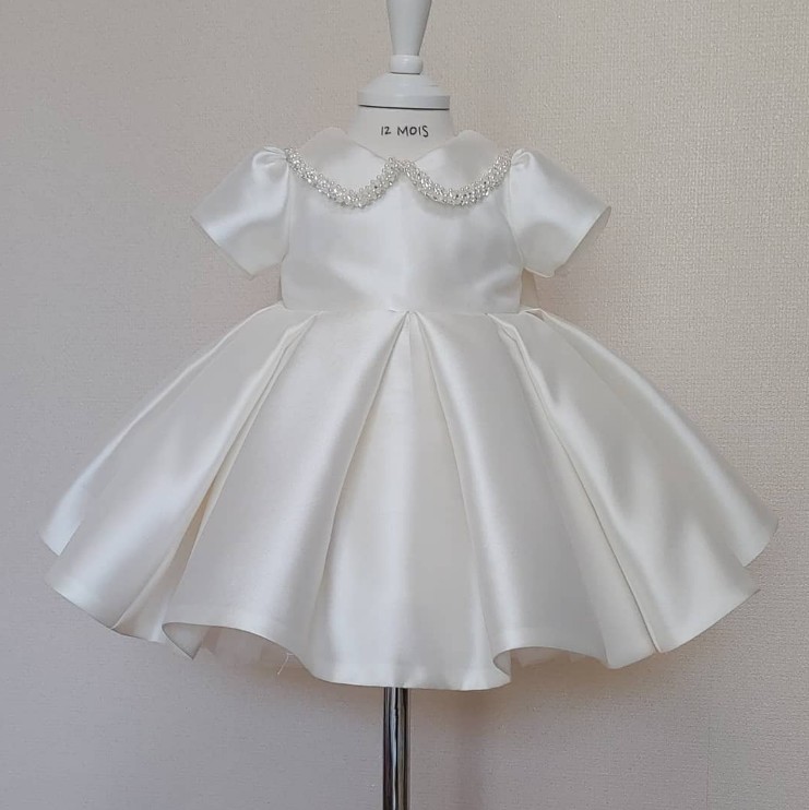 周岁宝宝生日礼服公主蓬蓬裙高级质感洋气婚礼花童礼服小女孩钢琴