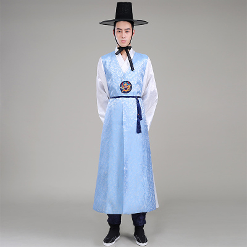 出租男士长款朝鲜少数民族韩国传统舞台舞蹈公司年会小品演出服