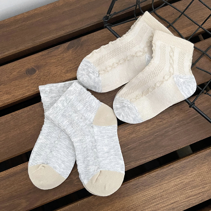 夏季薄款儿童袜子网眼船袜棉袜男童女童新生儿袜婴儿宝宝袜子短袜