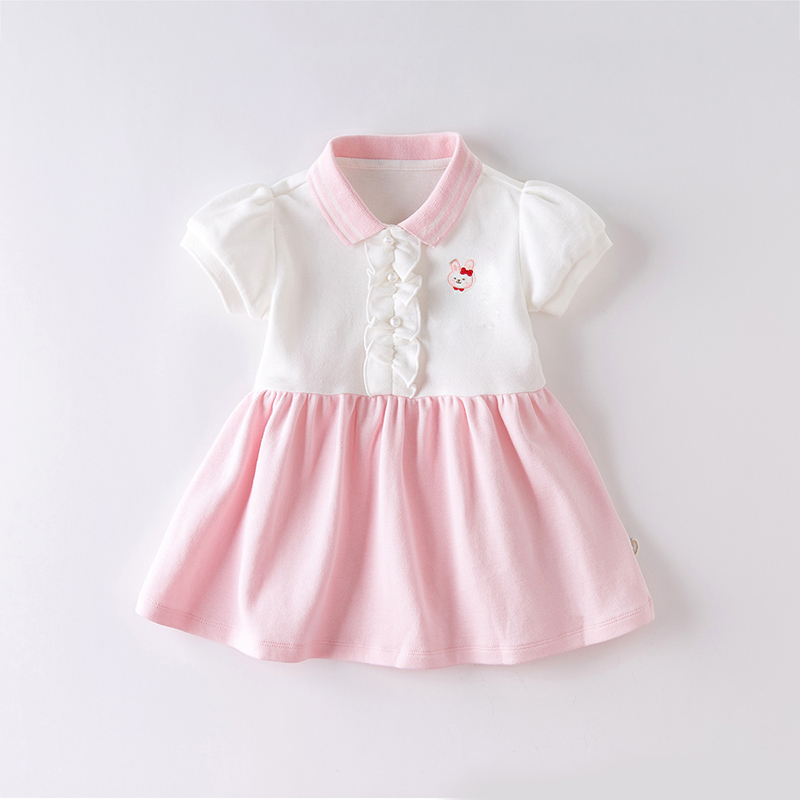 2024新款女童连衣裙夏装一周岁女宝宝纯棉洋气公主裙可爱婴儿裙子