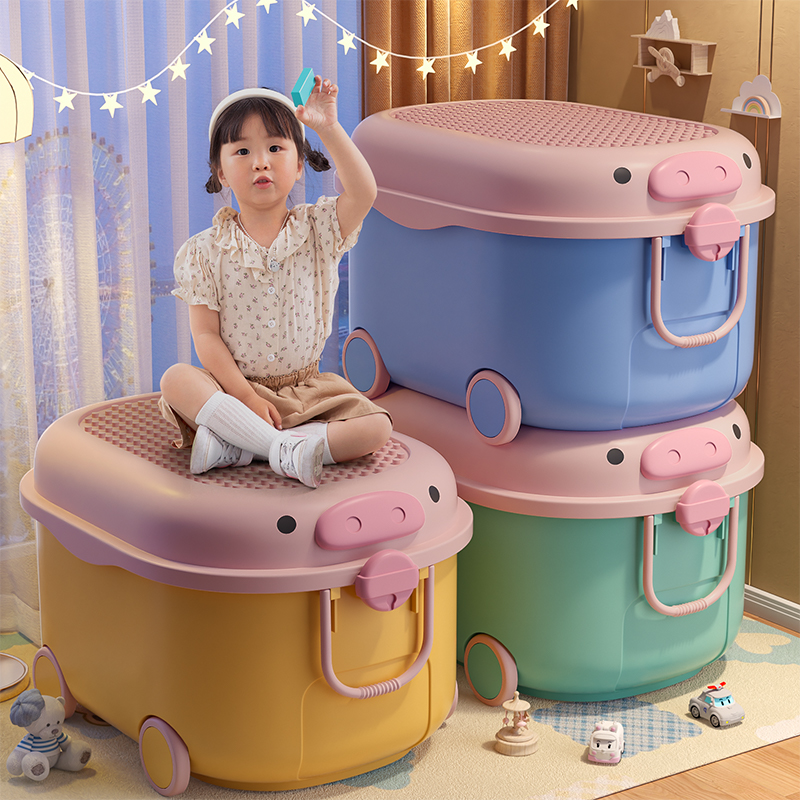 日本进口无印良品儿童玩具收纳箱宝宝衣服零食收纳盒家用乐高储物