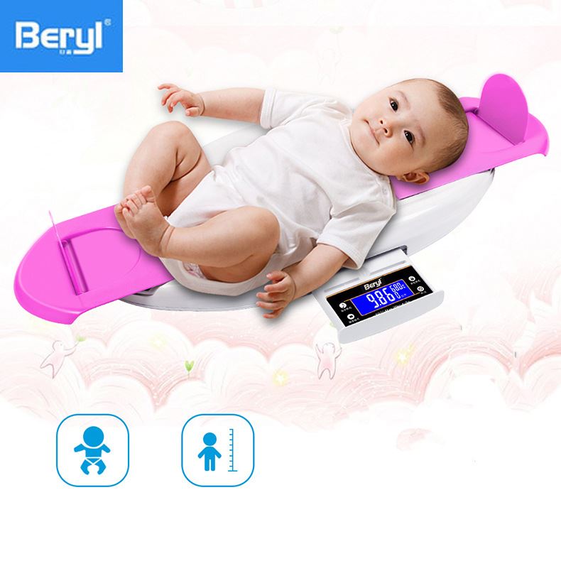 跨境直供家用电子婴儿秤幼儿童身高体重测量仪电子秤宝宝体检秤