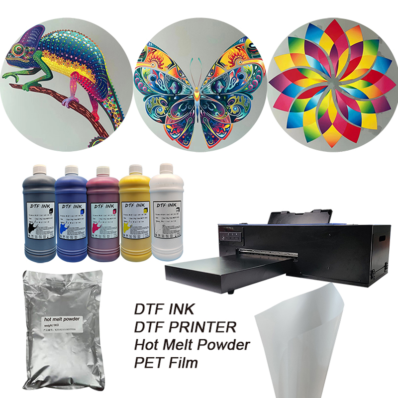 DTF烫画墨水服装T恤专用打印墨水PET打印膜涂料适用于爱普生转印
