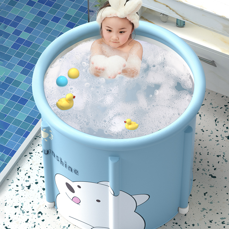 婴儿游泳桶家用宝宝新生幼儿大人洗澡可折叠大号专用儿童泡澡桶