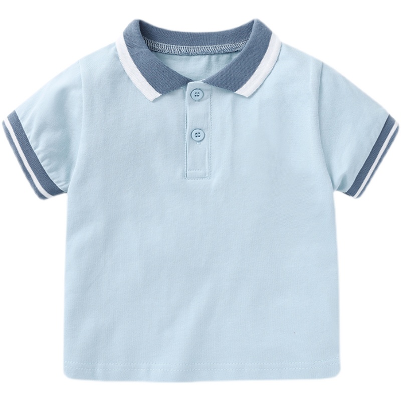 婴儿衣服POLO衫短袖T恤0-3岁男童夏装宝宝女小童上衣儿童幼儿外出