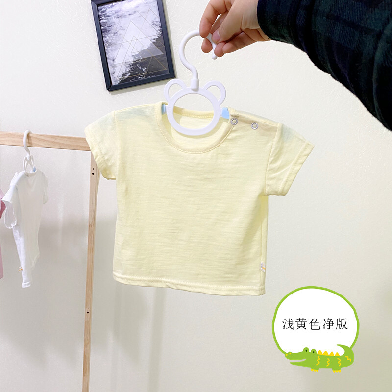 宝宝短袖T恤纯棉夏季薄款1-2-3岁婴儿上衣男女儿童半袖小童夏装