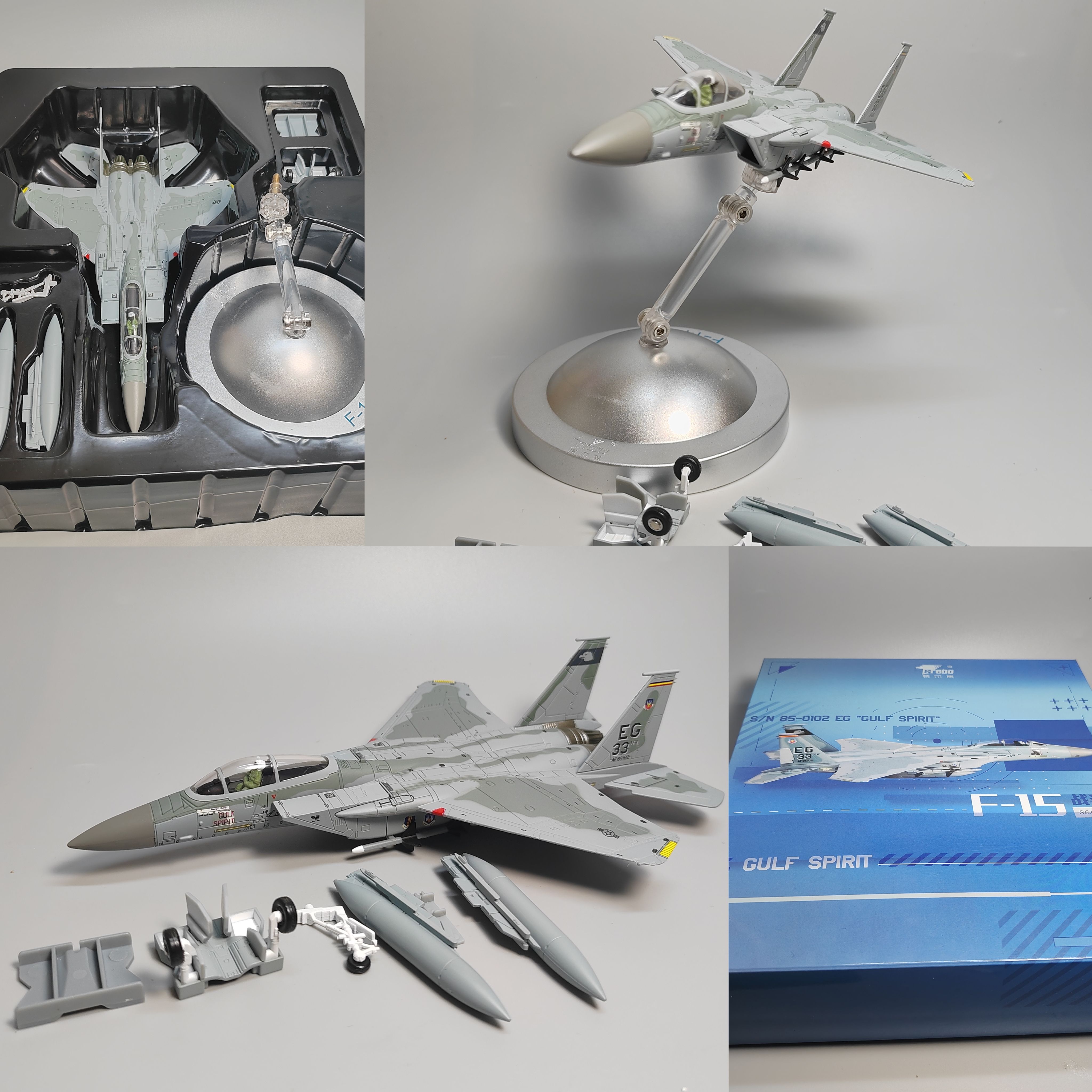 高档1:100F14F15战斗机合金模型仿真飞机玩具摆件军事微缩摄影道