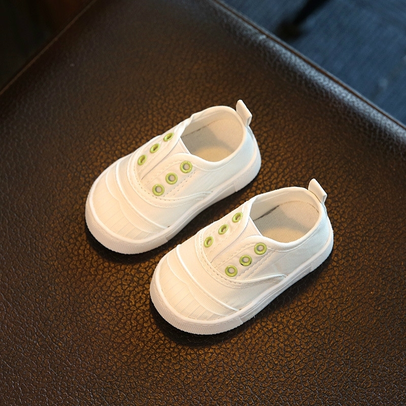 2023春秋男女宝宝鞋子0-1岁软底夏季婴儿学步小白帆布鞋6-12个月
