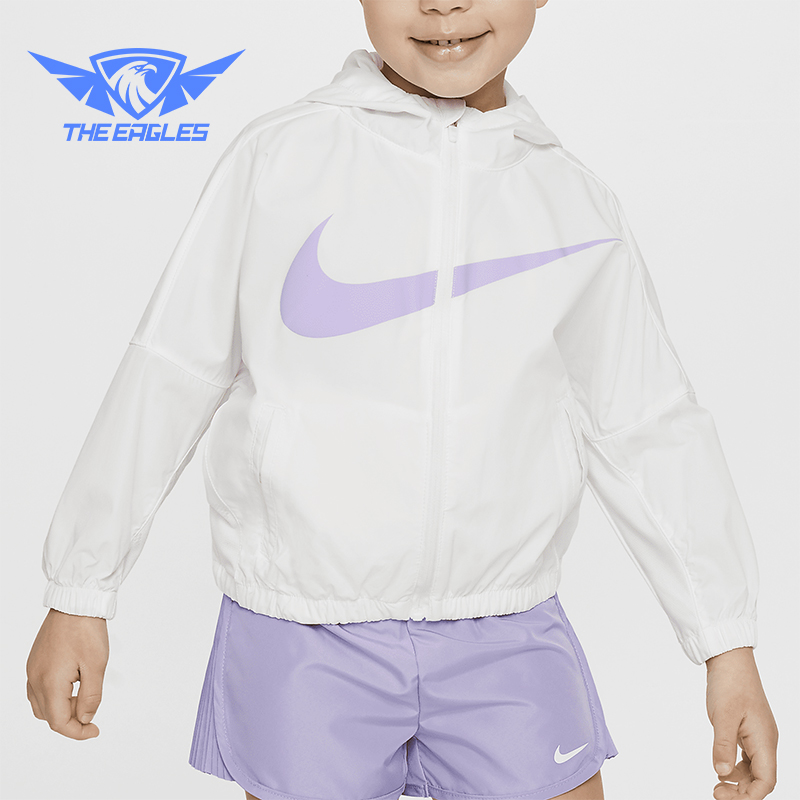 Nike/耐克正品 Swoosh Windbreaker婴童夹克防晒衣FQ3651-100