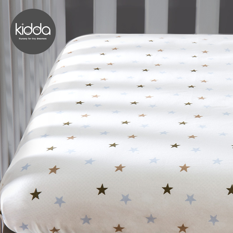KIDDA婴儿床床笠纯棉宝宝床单儿童床床上用品床垫套罩床罩新生儿