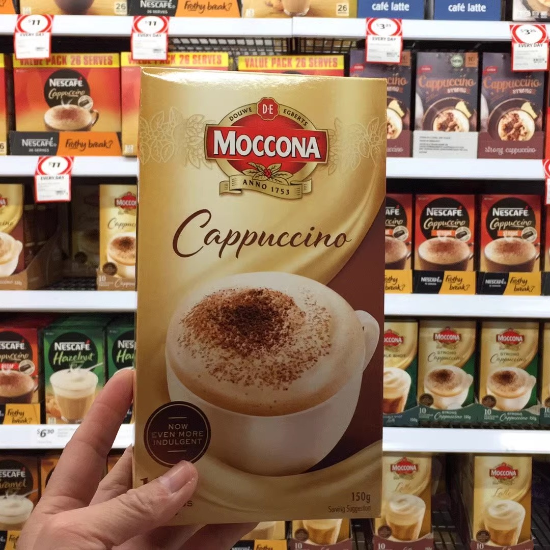 现货新款澳洲 moccona摩可纳经典烘培速溶咖啡 10条装新包装kfei