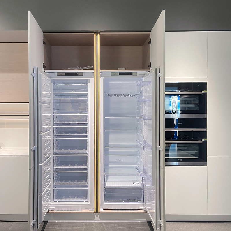 BEKO/倍科FBI2200IW内嵌单冷冻冰箱隐藏式对开门超薄嵌入组合冰箱