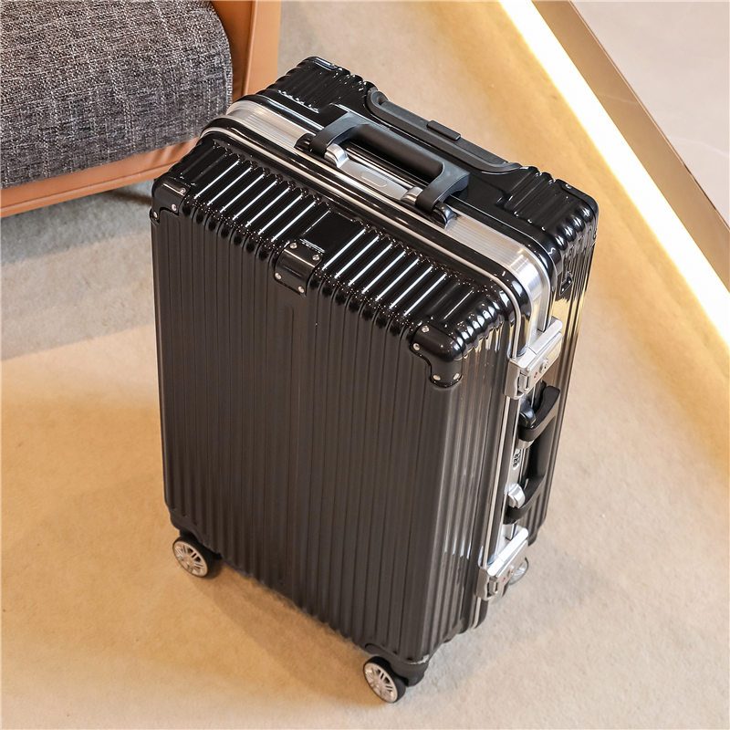 复古行李箱男女大容量26寸旅行铝框拉杆箱万向轮密码皮箱子24潮流