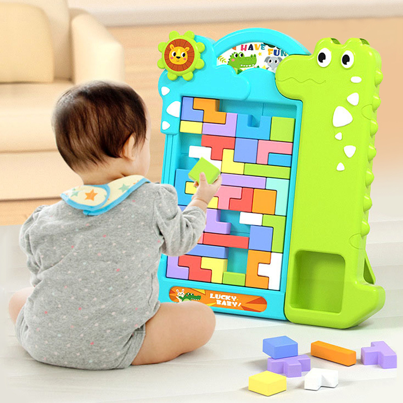 儿童拼图3到6岁以上益智俄罗斯方块立体玩具平图积木宝宝男孩女孩