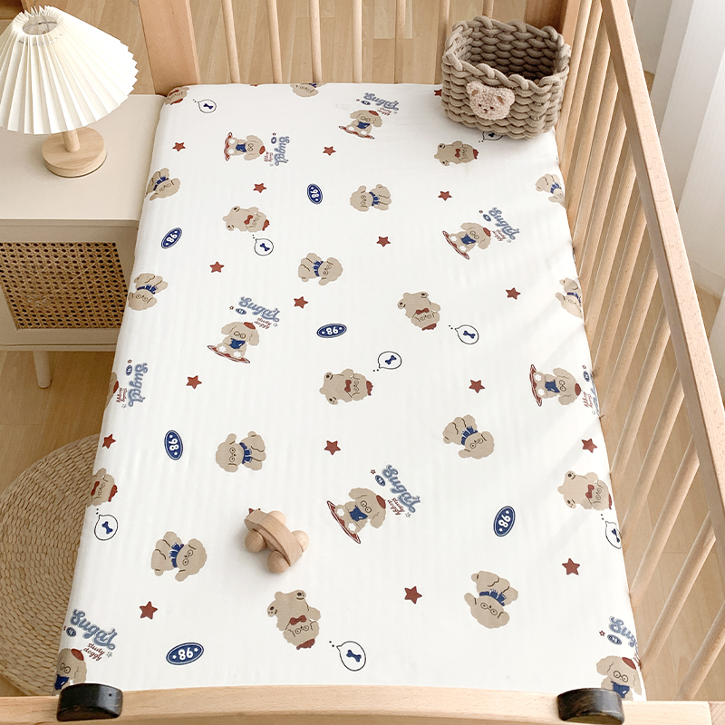 婴儿床床笠婴幼儿纯棉床单宝宝新生儿床垫套儿童拼接床床罩可定制
