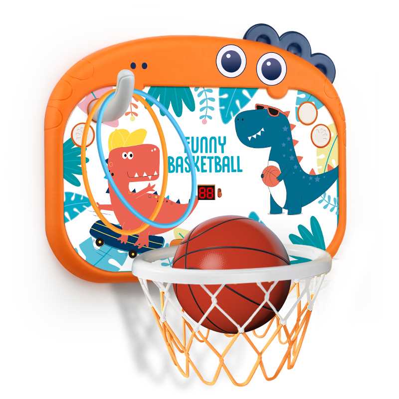 恐龙玩具篮球板投篮架篮筐儿童电动声光可计分可升降女孩男孩礼物