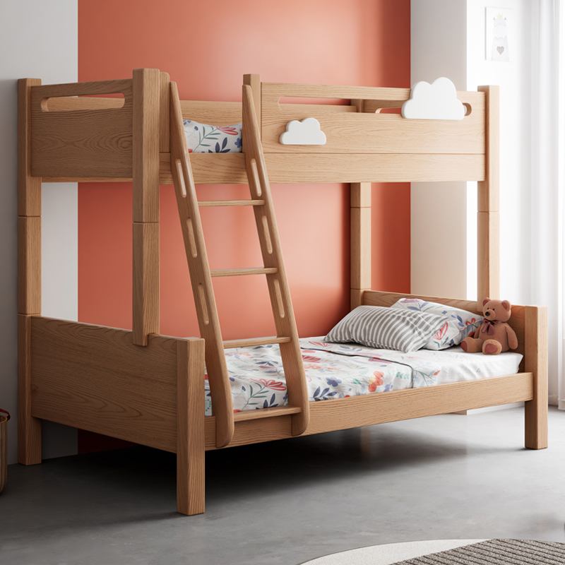 上下铺双层床成人小户型双人床儿童床榉木全实木高低床两层上下床