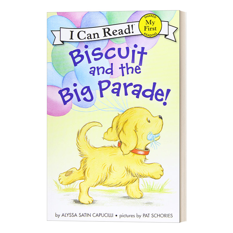 小饼干狗系列 饼干狗和大游行 Biscuit and the Big Parade! 英文原版儿童读物 My First I Can Read 进口英语书籍