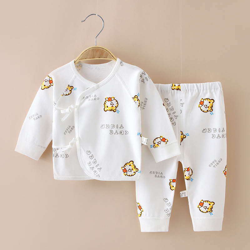 婴儿和尚服新生儿衣服0-3-6宝宝纯棉内衣夏季薄款初生儿分体套装