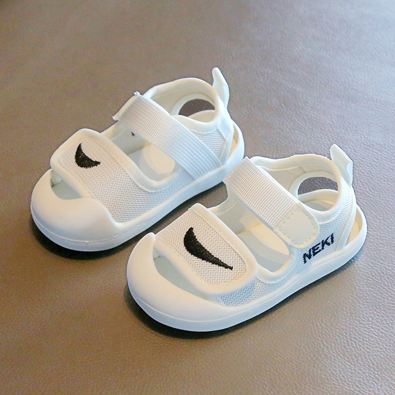 基诺浦宝宝夏季新款凉鞋婴幼儿1-3岁2男女童学步鞋包头防踢沙滩鞋