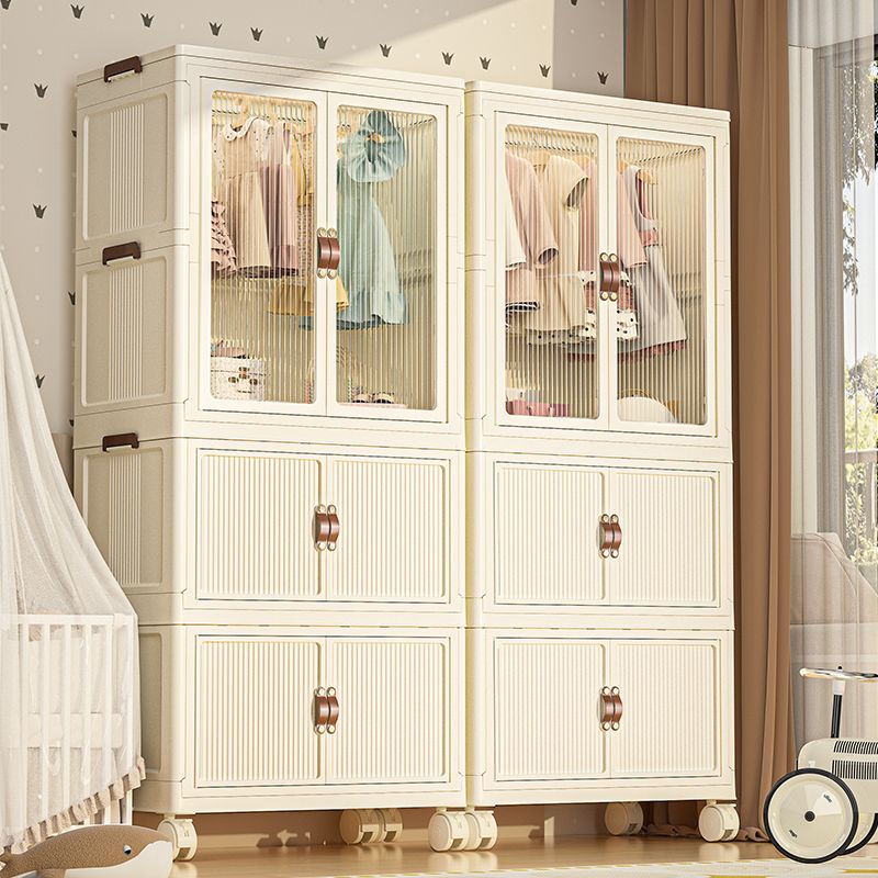 宝宝衣服收纳柜免安装婴儿衣柜儿童小衣橱整理塑料家用零食储物柜