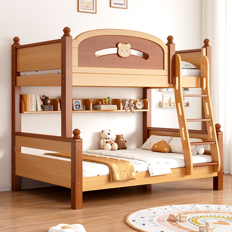 上下铺双层床儿童床实木高低床姐弟床s型两层子母床小户型上下床