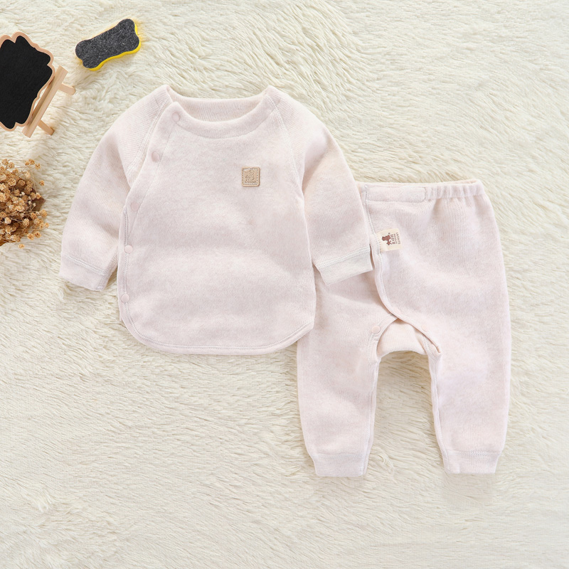 婴儿衣服春秋纯棉0-3个月初生宝宝内衣套装秋冬新生儿和尚服睡衣