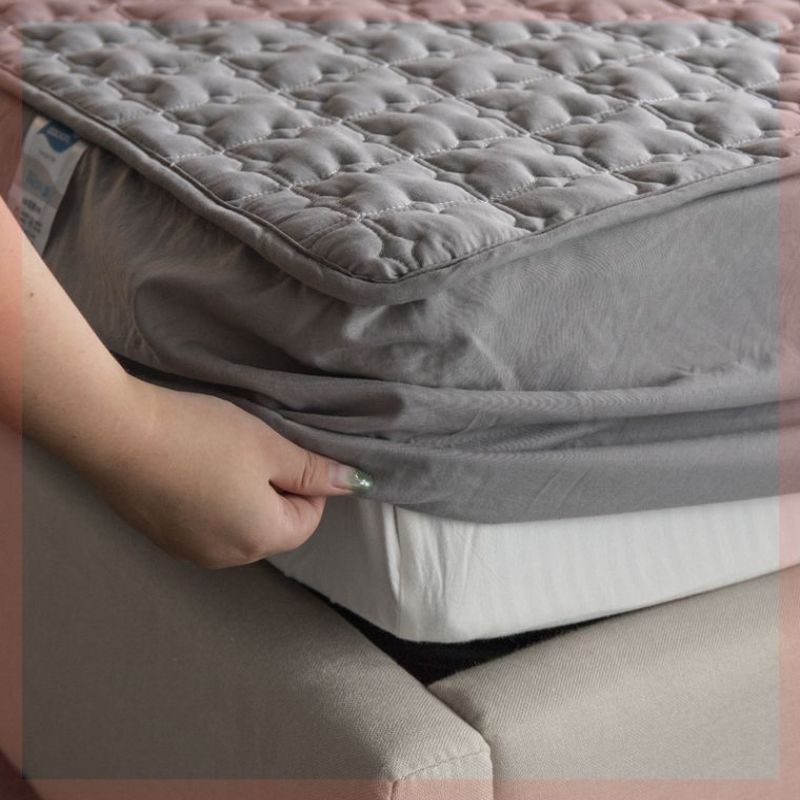 日式单件双人床罩一米床套包边白色2.0榻榻米床笠床垫套床单0..。