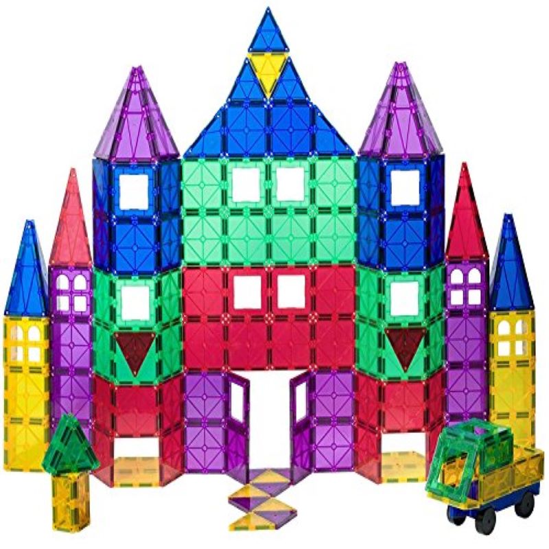 playmags彩窗磁力片宝宝变形积木儿童益智拼装磁性玩具男女2-6岁