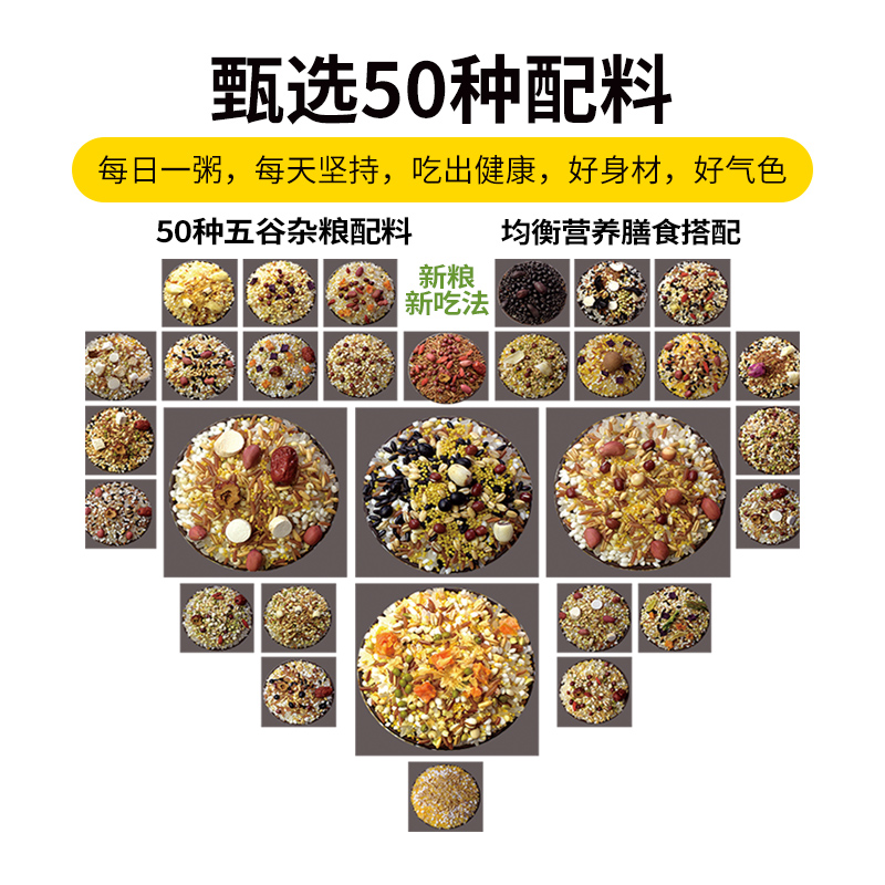 佟明阡禾每日一膳五谷杂粮与米同熟30日杂粮粥养生粥月子餐早餐粥