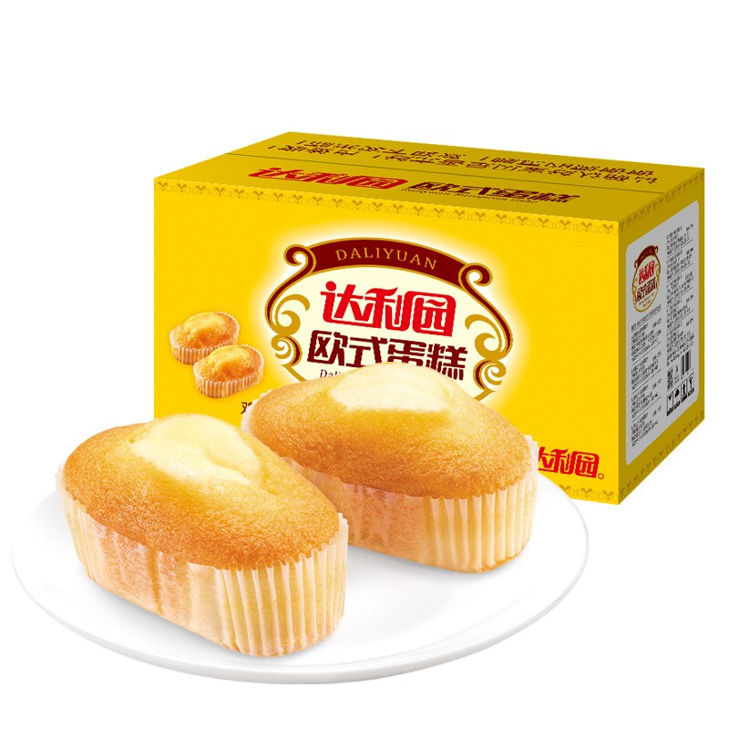 达利园面包 欧式蛋糕鸡蛋味3斤箱装 蛋糕早餐儿童点心礼盒1.5kg