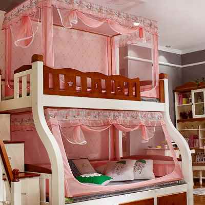 子母床蚊帐儿童梯形1.2米/1.5m双层床上下铺学生宿舍高低床上下床