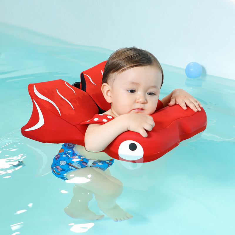 婴儿游泳圈免充气幼儿腋下圈儿童防侧翻0-4岁趴V圈宝宝洗澡坐圈